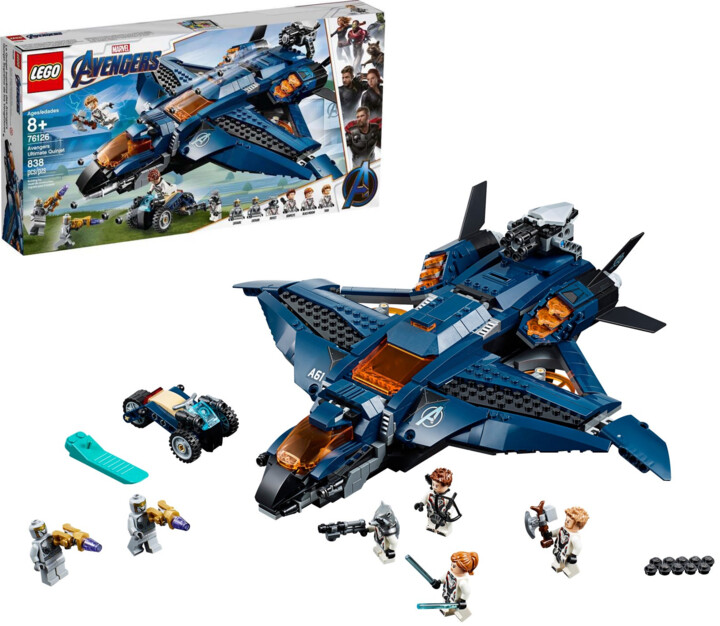 LEGO® Marvel Super Heroes 76126 Parádní tryskáč Avengerů Quinjet_666062658