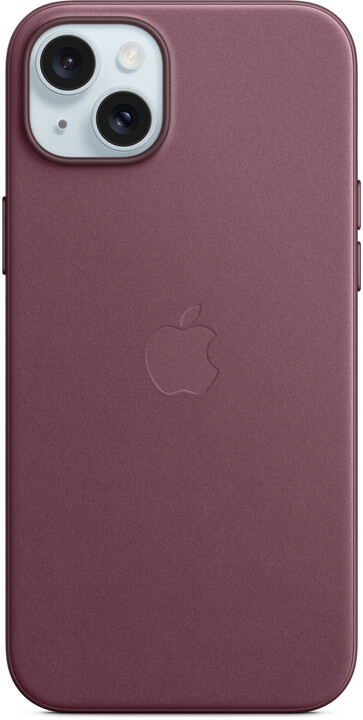 Apple kryt z tkaniny FineWoven s MagSafe na iPhone 15 Plus, morušově rudá_1439291572