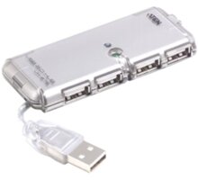 PremiumCord USB 2.0 HUB 4-portový bez napájení ku2hub4ws