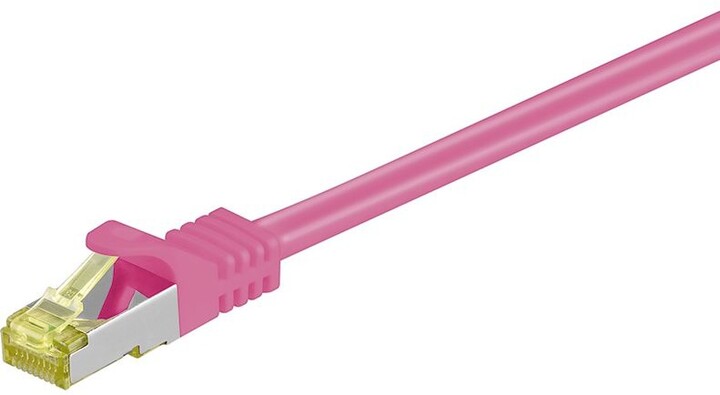 MicroConnect patch kabel S/FTP, RJ45, Cat7, 0.5m, růžová_1766157965
