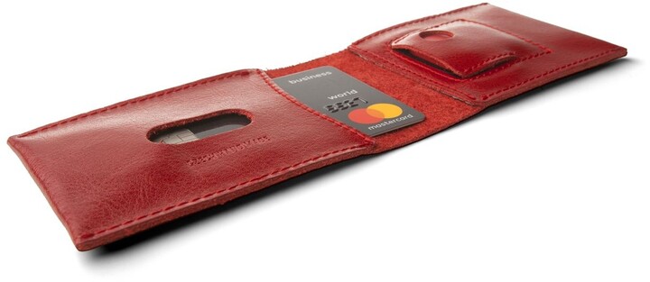 FIXED peněženka Smile Wallet se smart trackerem, kožená, červená_555590884