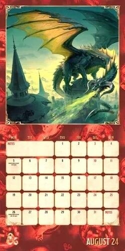 Kalendář 2024 Dungeons &amp; Dragons, nástěnný_1236695325