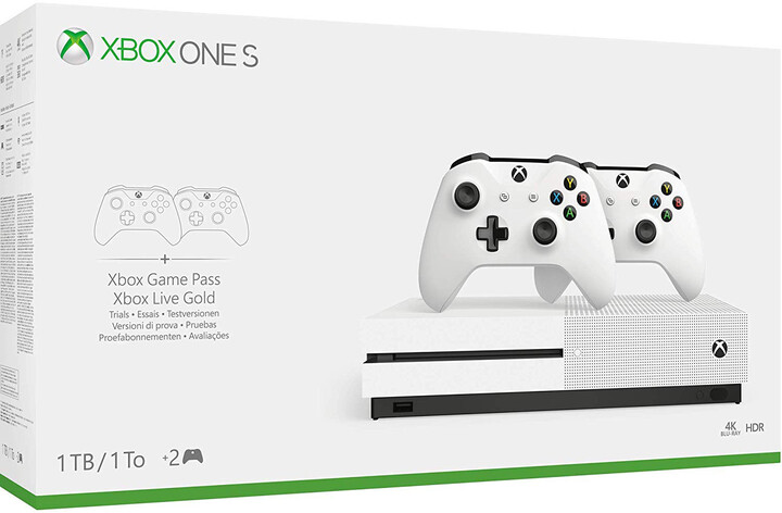 Xbox One S, 1TB, bílá + druhý ovladač_1391541179