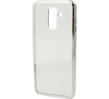 EPICO Pružný plastový kryt pro Samsung Galaxy A6+ (2018) BRIGHT, sříbrný_1801910869