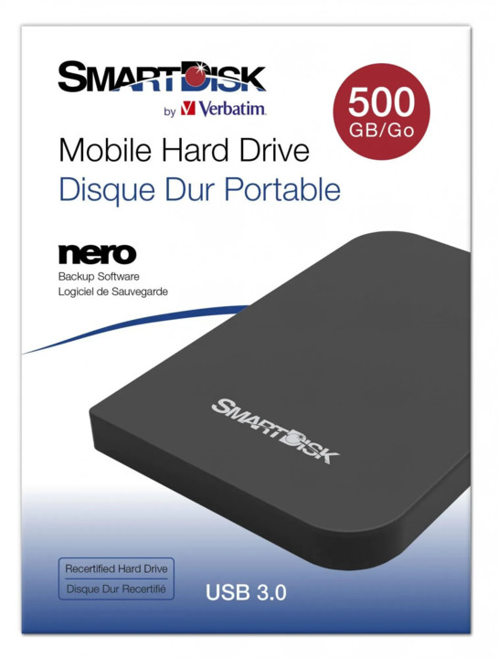 Verbatim SmartDisk - 500GB, černá_407893016