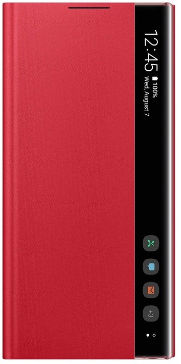 Samsung flipové pouzdro Clear View pro Galaxy Note10, červená_28673450