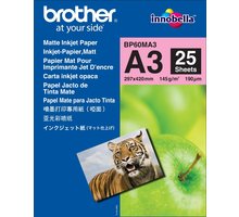 Brother Foto papír BP60MA3, A3, 25 ks, 145g/m2, matný_802400181