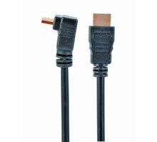 Gembird CABLEXPERT kabel HDMI - HDMI 1.4, 1.8m, stíněný, zlacené kontakty, 90° lomený
