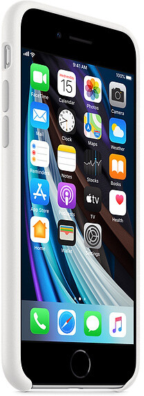 Apple silikonový kryt na iPhone SE (2020), bílá