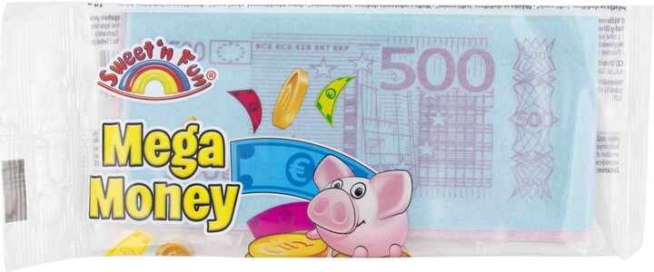 Mega Money - bankovky v sáčku, jedlý papír, 10g_1013678200