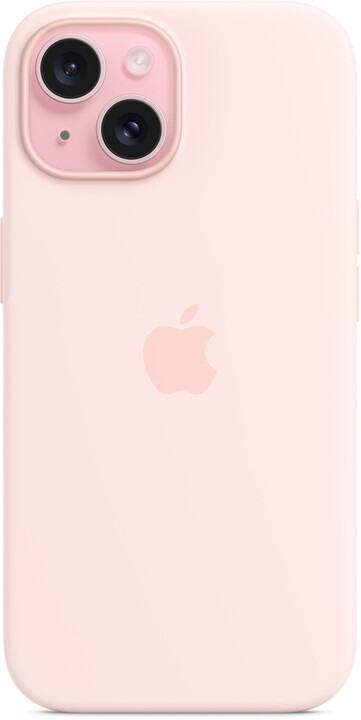 Apple Silikonový kryt s MagSafe pro iPhone 15, světle růžová_1300938782