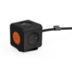 PowerCube EXTENDED REMOTE multifunkční zásuvkový systém, 4x zásuvka, 1,5m, černá/oranžová