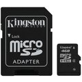 Kingston Micro SDHC 4GB Class 4 + SD adaptér