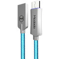 Mcdodo Knight rychlonabíjecí datový kabel microUSB s inteligentním vypnutím napájení, 1,5m, modrá_536495118