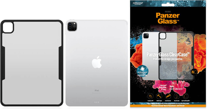 PanzerGlass ochranný kryt ClearCase Black Edition pro Apple iPad Pro 11” (1.-3.gen), černá_2144824088