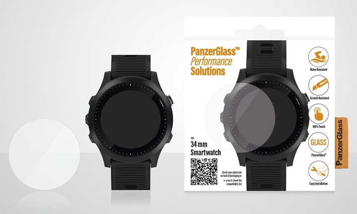 PanzerGlass ochranné sklo SmartWatch pro Samsung Galaxy Watch 3, 34mm, čirá_1025115786