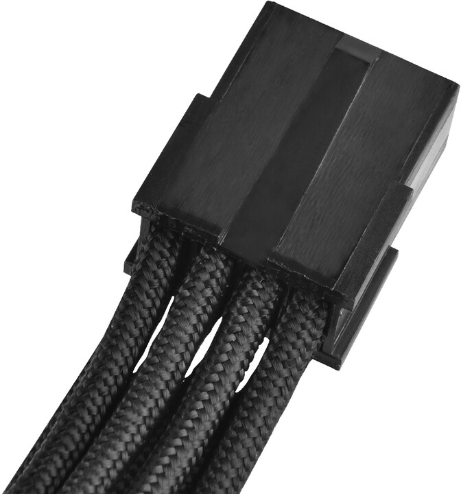 SilverStone prodloužení napájení 8pin na PCI-E 8pin(6+2) konektor,300mm, černá_947880048