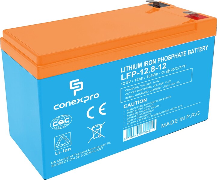 Conexpro baterie LiFePO4, 12,8V, 12Ah_1649463157