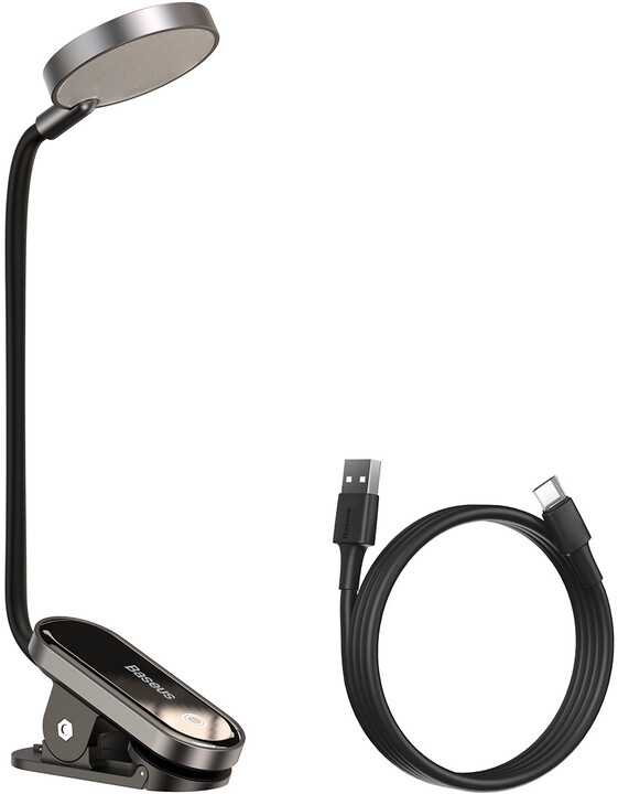 Baseus lampa s klipem, LED, flexibilní, 3W, černá_593614818