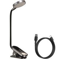 Baseus lampa s klipem, LED, flexibilní, 3W, černá_593614818