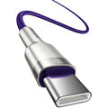 BASEUS kabel Cafule USB-C - USB-C, nabíjecí, datový, 100W, 2m, fialová_1396729402