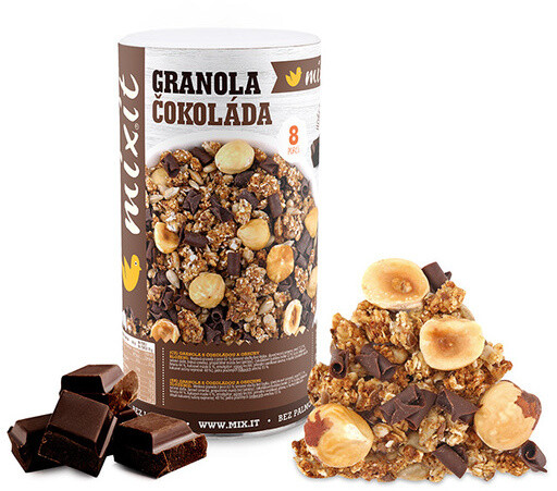 Mixit müsli Granola z pece - čokoláda/lískové ořechy, 570g_860153804