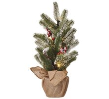 Emos LED vánoční stromek zasněžený, 52 cm, 3x AA, vnitřní, teplá bílá, časovač_1952421039