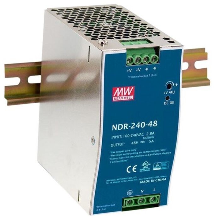 MEAN WELL NDR-240-48 - DIN, 240W, 48V_1156285640