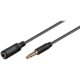 PremiumCord kabel jack 3.5mm 4 pinový pro Apple iPhone, iPad, iPod, M/F, 1m