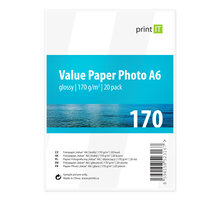 PRINT IT Value Paper Photo A6 170 g/m2 Glossy 20ks_1856732958