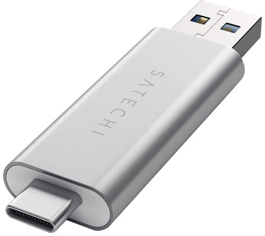 Satechi Aluminum Type-C USB 30, Micro/SD Card Reader, stříbrná_809757497