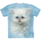 Tričko The Mountain Fluffy White Kitten, modrá (US XL / EU XXL)
