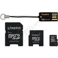 Kingston Micro SDHC 8GB + 2x adaptér, USB čtečka_1357606210