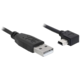 DeLock USB A-B mini 5-pin pravoůhlý, 0,5 m