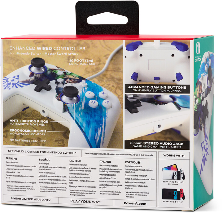 PowerA Enhanced Wired Controller, Master Sword Attack (SWITCH)_567023639