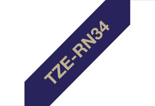 Brother TZE-RN34 námořní modř / zlatá, 12 mm, 4m_191691195