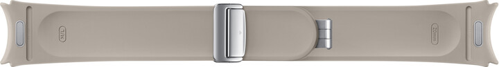 Samsung hybridní řemínek z eko kůže s překlápěcí sponou, velikost M/L, béžová_1868327017