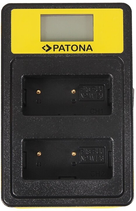 Patona nabíječka Dual Fuji NP-W126 s LCD, USB_1988110744