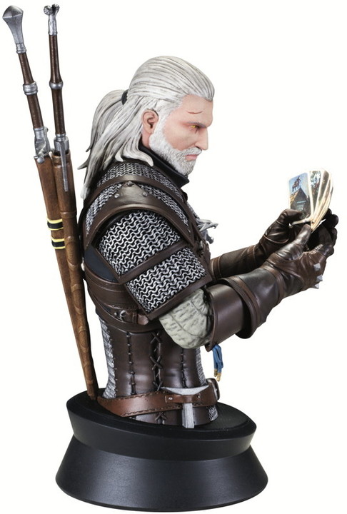 Figurka The Witcher - Geralt hraje Gwint Busta_2000603189