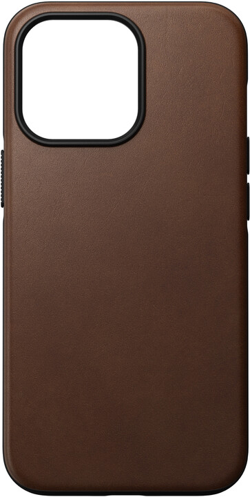 Nomad kožený zadní kryt MagSafe Rugged pro Apple iPhone 13 Pro, hnědá_365868567