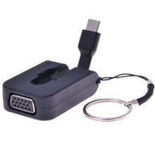 PremiumCord adaptér USB 3.1 Typ-C male na VGA female,zasunovací kabel a kroužek na klíče_429129288