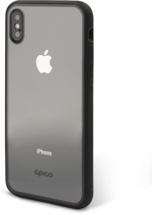 EPICO glass case pro iPhone X/iPhone Xs, transparentní/černý_332117274