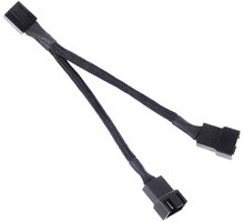 SilverStone CPF01 10cm PWM rozdělovací kabel 2 Fans, černý_368954933