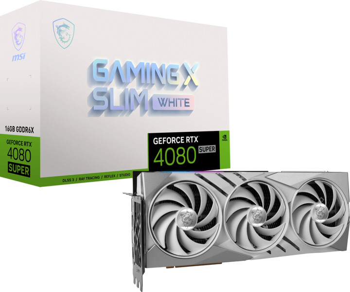 MSI GeForce RTX 4080 SUPER 16G GAMING X SLIM WHITE, 16GB GDDR6X_522984919