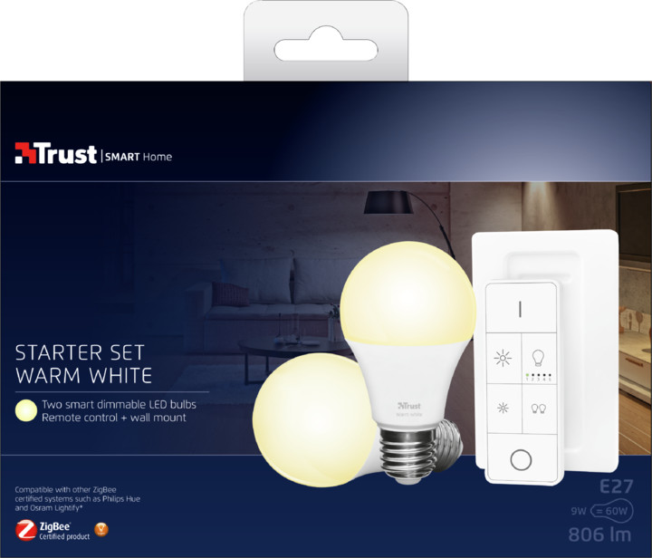 TRUST Zigbee Starter Set 2 LED Bulbs + Remote Control ZLED-2709R_1229755103