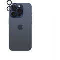 EPICO hliníkové tvrzené sklo na čočky fotoaparátu pro Apple iPhone 15 Pro / 15 Pro Max, modrý titan_365532062