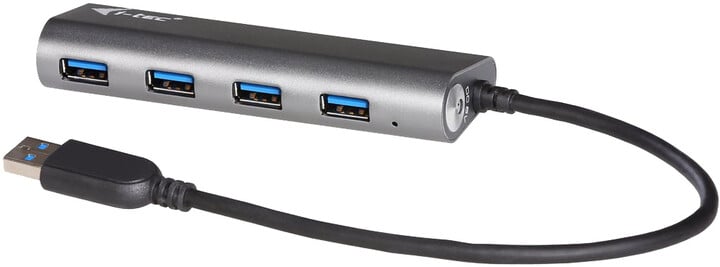 i-tec USB 3.0 Hub 4-Port, metal, s napaječem_431860046