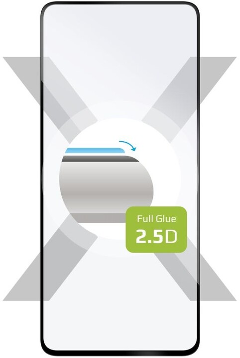 FIXED ochranné sklo Full-Cover pro Xiaomi Redmi Note 12 Pro, lepení přes celý displej, černá_1204519605