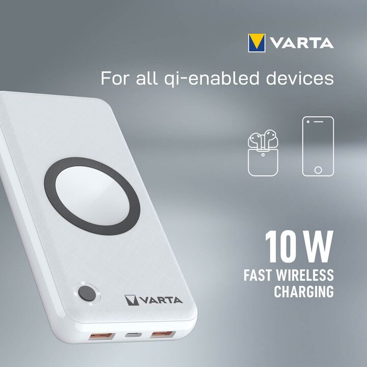 VARTA bezdrátová powerbanka Portable Wireless, 20000mAh_1198085727
