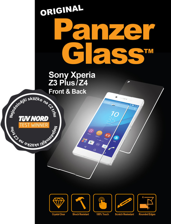 PanzerGlass ochranné sklo na displej Sony Xperia Z3+ front + back_1293737706